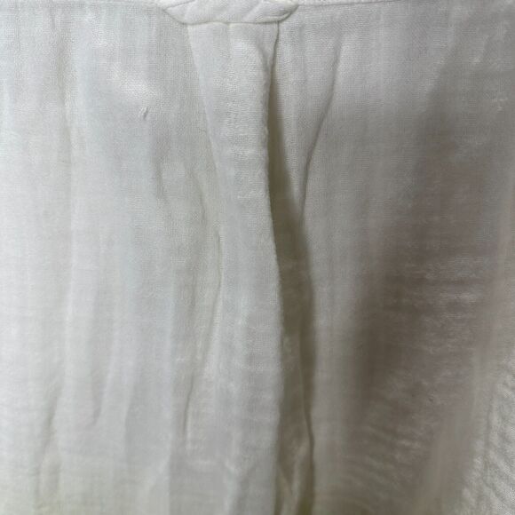 Rails Ellis Blue Mint Dip Dye Button Down Long Sleeve Chest Pocket Gauze Shirt - Picture 7 of 14